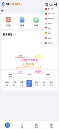 全开源多语言海外Java股票交易系统源码
