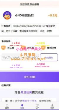 全新UI霸屏天下抖音快手关注点赞任务悬赏平台挂机赚钱程序源码