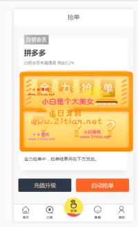 【京唯淘拼抢单系统】全新二开UI界面更新运营级京东淘宝唯品会拼多多自动抢单系统...