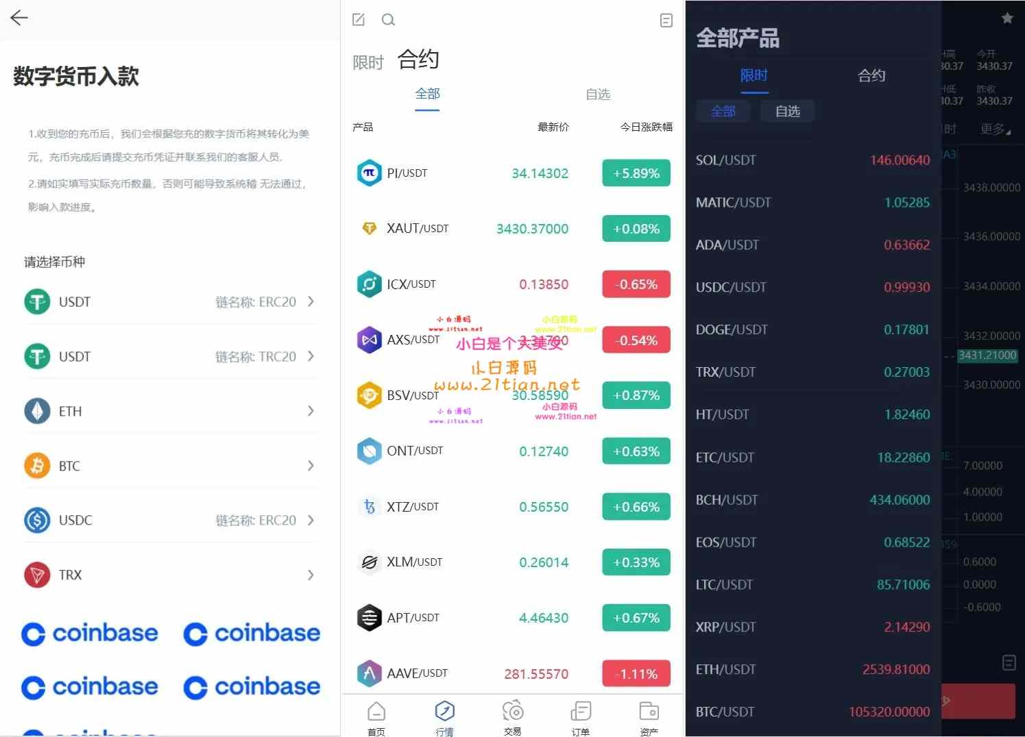 图片[3]-Phemex多语言交易所源码】｜期权/合约/新币申购/锁仓挖矿/平台币发行/K线控盘｜UniApp前端+PHP后端-源码天堂