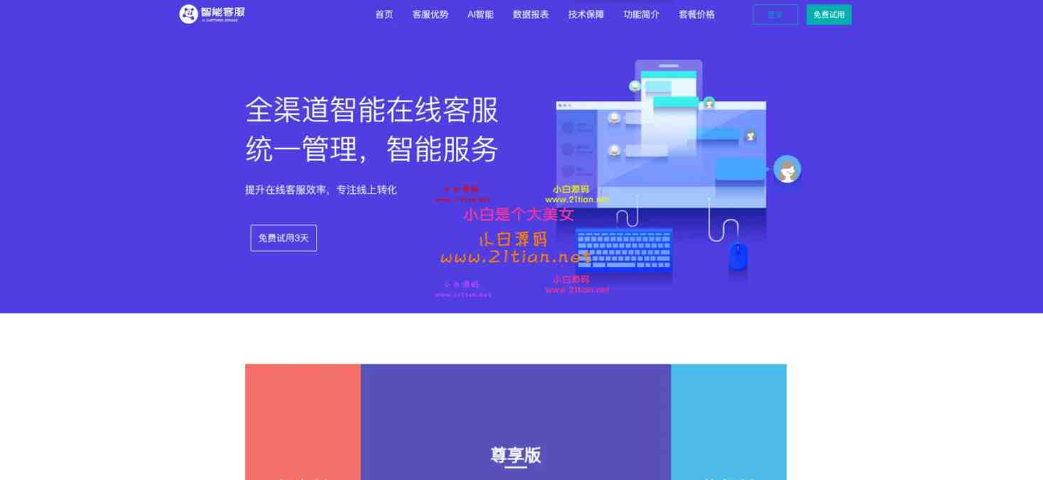 【无授权｜自带教程】20国语言在线AI智能客服系统｜一键快速部署-源码天堂