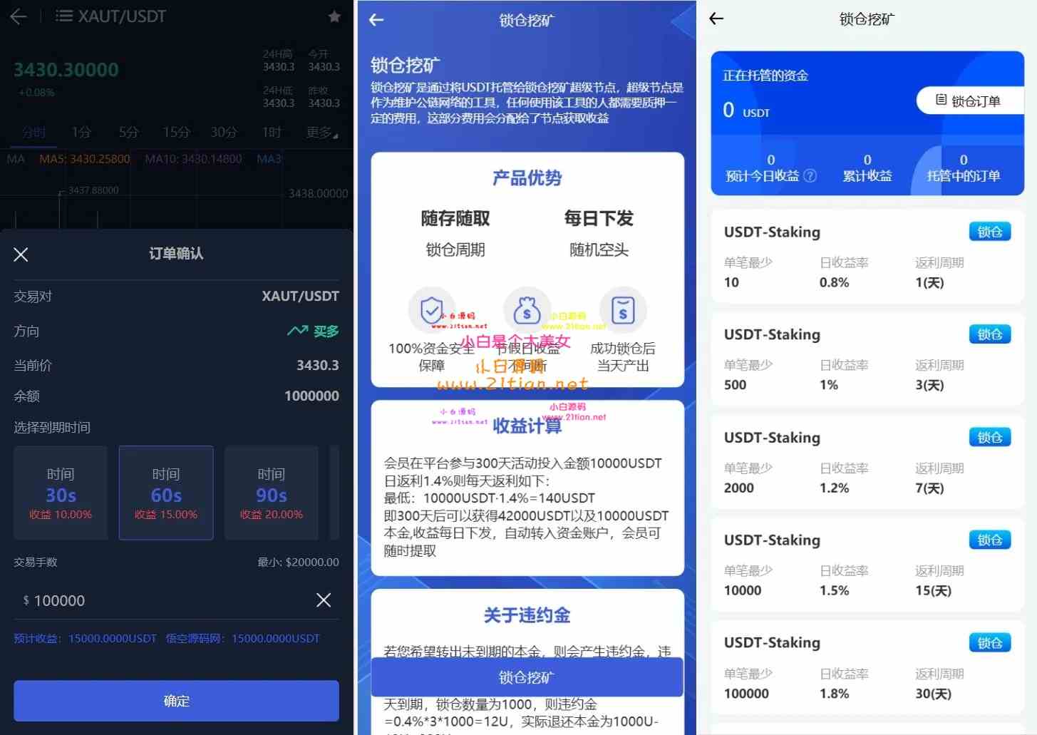 图片[2]-Phemex多语言交易所源码】｜期权/合约/新币申购/锁仓挖矿/平台币发行/K线控盘｜UniApp前端+PHP后端-源码天堂