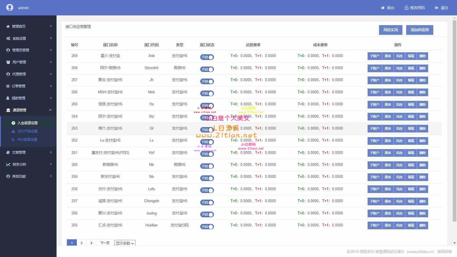 图片[7]-【全开源支付系统源码】代收代付+聚合支付｜官方/三方通道对接｜可二开无后门-源码天堂