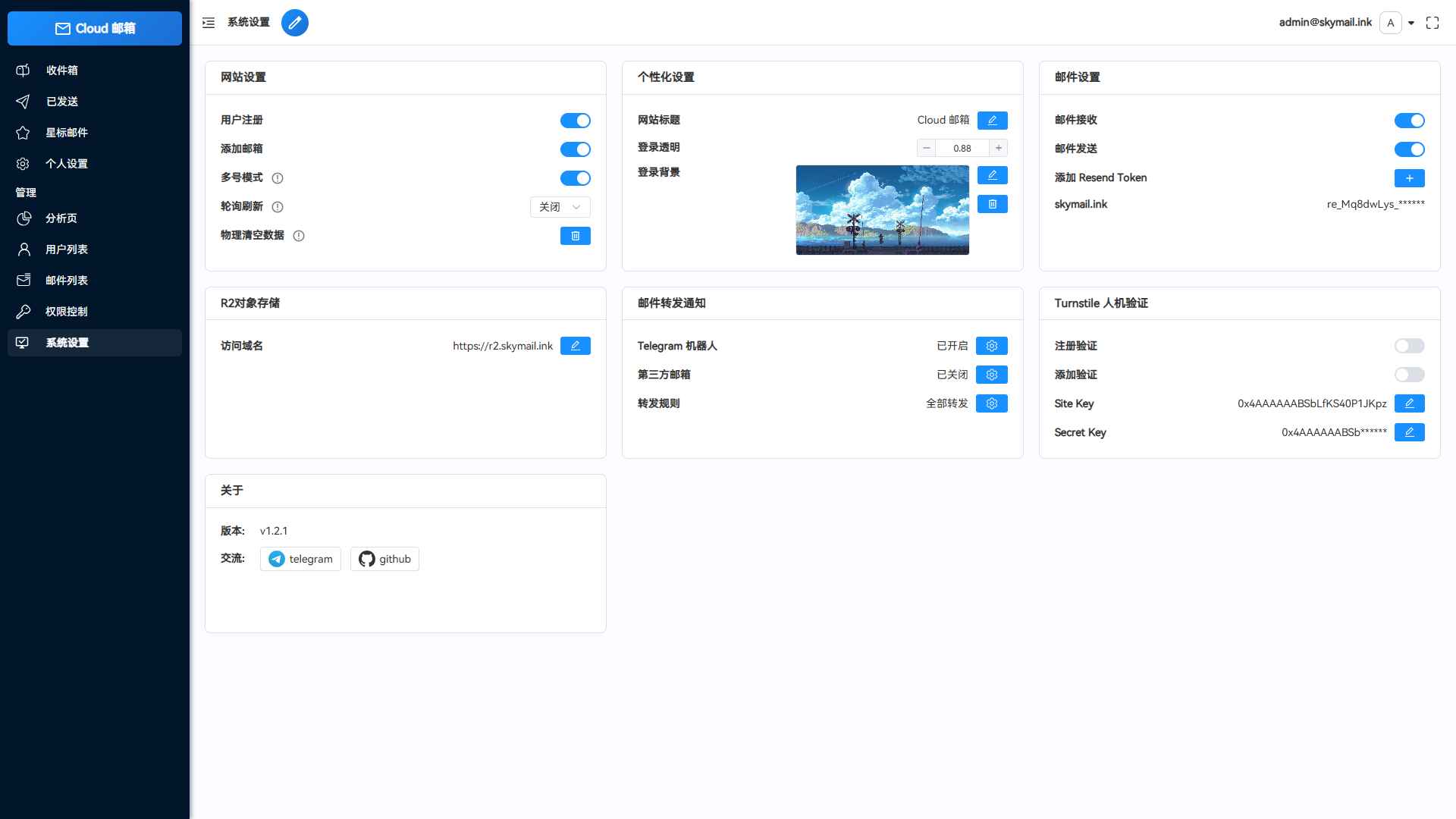 图片[4]-邮件服务系统源码 | 支持TG通知及多域名邮箱 | 基于Cloudflare Workers-源码天堂