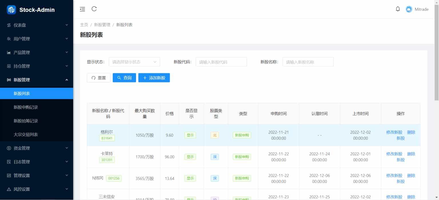 图片[5]-[完整源码] 港股交易系统：支持大宗交易与新股申购（Java+Vue）-源码天堂