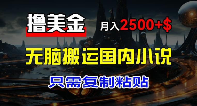 最新撸美金项目，搬运国内小说爽文，只需复制粘贴，稿费月入2500+美金，新手也能快速上手【揭秘】-源码天堂