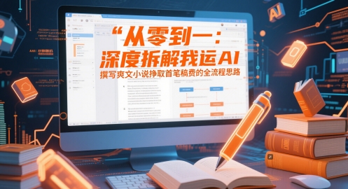 从零到一：深度拆解我运用AI撰写爽文小说挣取首笔稿费的全流程思路-源码天堂