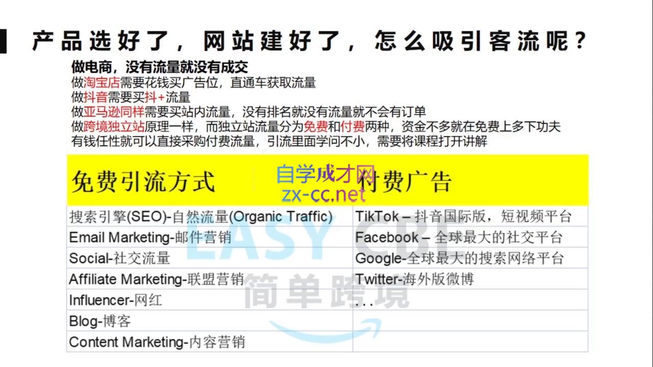 团长·跨境电商独立站入门课(2小时精华)-源码天堂