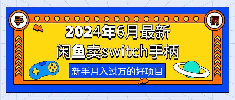2024年6月最新闲鱼卖switch游戏手柄，新手月入过万的第一个好项目-源码天堂