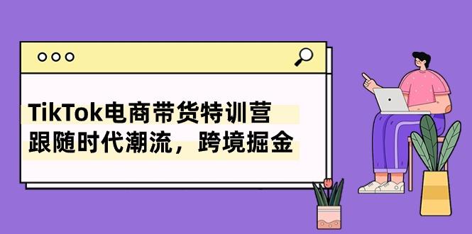 TikTok电商带货特训营，跟随时代潮流，跨境掘金(8节课-源码天堂