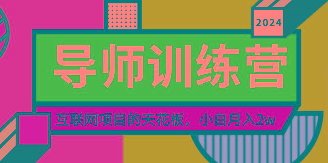 《导师训练营》精准粉丝引流的天花板，小白月入2w-源码天堂