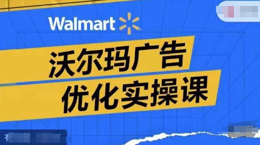 沃尔玛广告优化实操课，广告报告实操讲解，广告如何提高转化和ROAS等-源码天堂