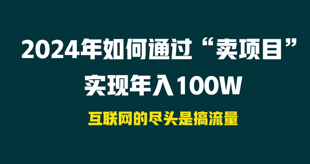 2024年如何通过“卖项目”实现年入100W-源码天堂