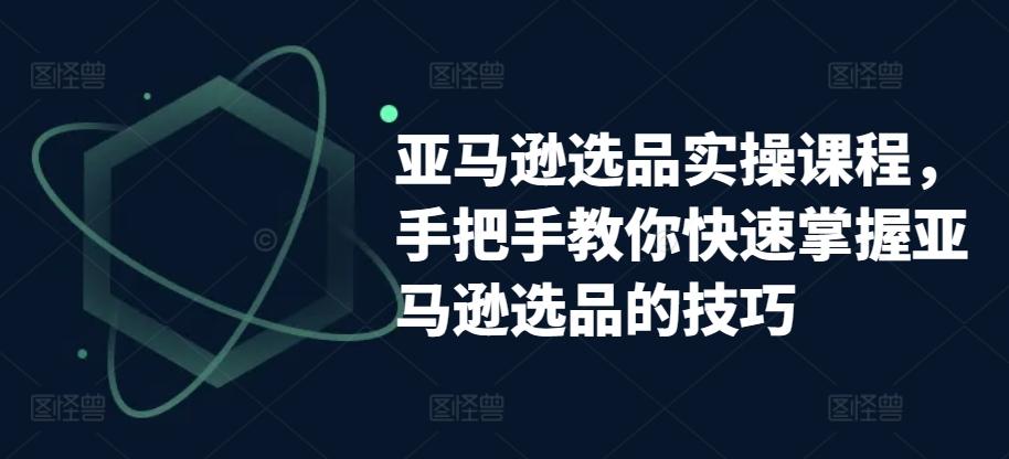 亚马逊选品实操课程，手把手教你快速掌握亚马逊选品的技巧-源码天堂
