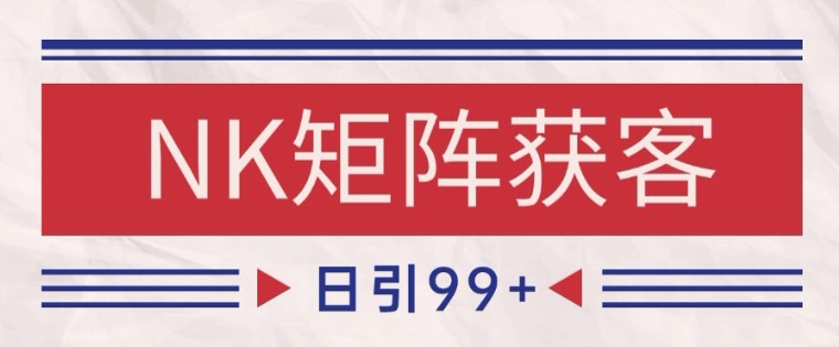 小红书某音NK赛道引流获客 自热矩阵日引200+【揭秘】-源码天堂