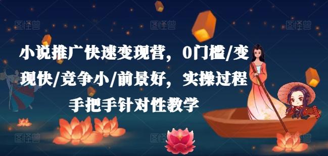 小说推广快速变现营，0门槛/变现快/竞争小/前景好，实操过程手把手针对性教学-源码天堂