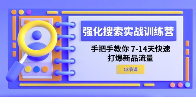 强化 搜索实战训练营，手把手教你 7-14天快速-打爆新品流量(13节课-源码天堂