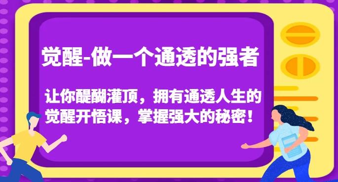 觉醒-做一个通透的强者，让你醍醐灌顶，拥有通透人生的觉醒开悟课，掌握强大的秘密！-源码天堂