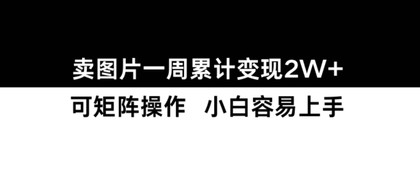 小红书【卖图片】一周累计变现2W+小白易上手-源码天堂