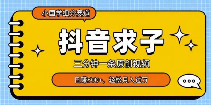 小国学细分赛道，三分钟一条原创视频，日赚500+，可矩阵复制-源码天堂