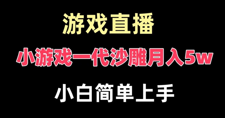 玩小游戏一代沙雕月入5w，爆裂变现，快速拿结果，高级保姆式教学【揭秘】-源码天堂