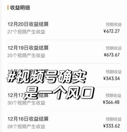 抖音、视频号全新玩法，利用软件生成100%原创视频，单日收益673.67+？-源码天堂