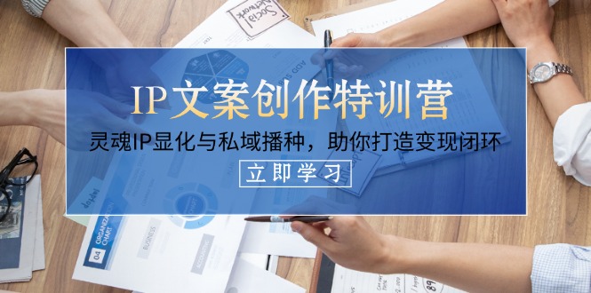 （14330期）IP文案创作特训营，灵魂IP显化与私域播种，助你打造变现闭环（14节课）-源码天堂