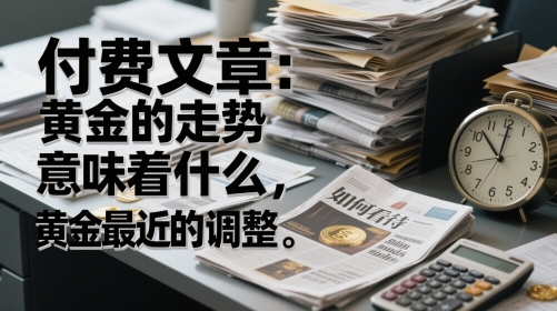 付费文章：黄金的走势意味着什么，如何看待黄金最近的调整-源码天堂