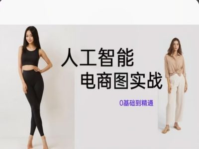 人工智能SD电商图实战，ai绘图0基础到精通-源码天堂