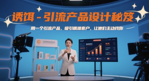 诱饵-引流产品设计秘笈，用一个引流产品，吸引精准客户，让他们主动找你-源码天堂