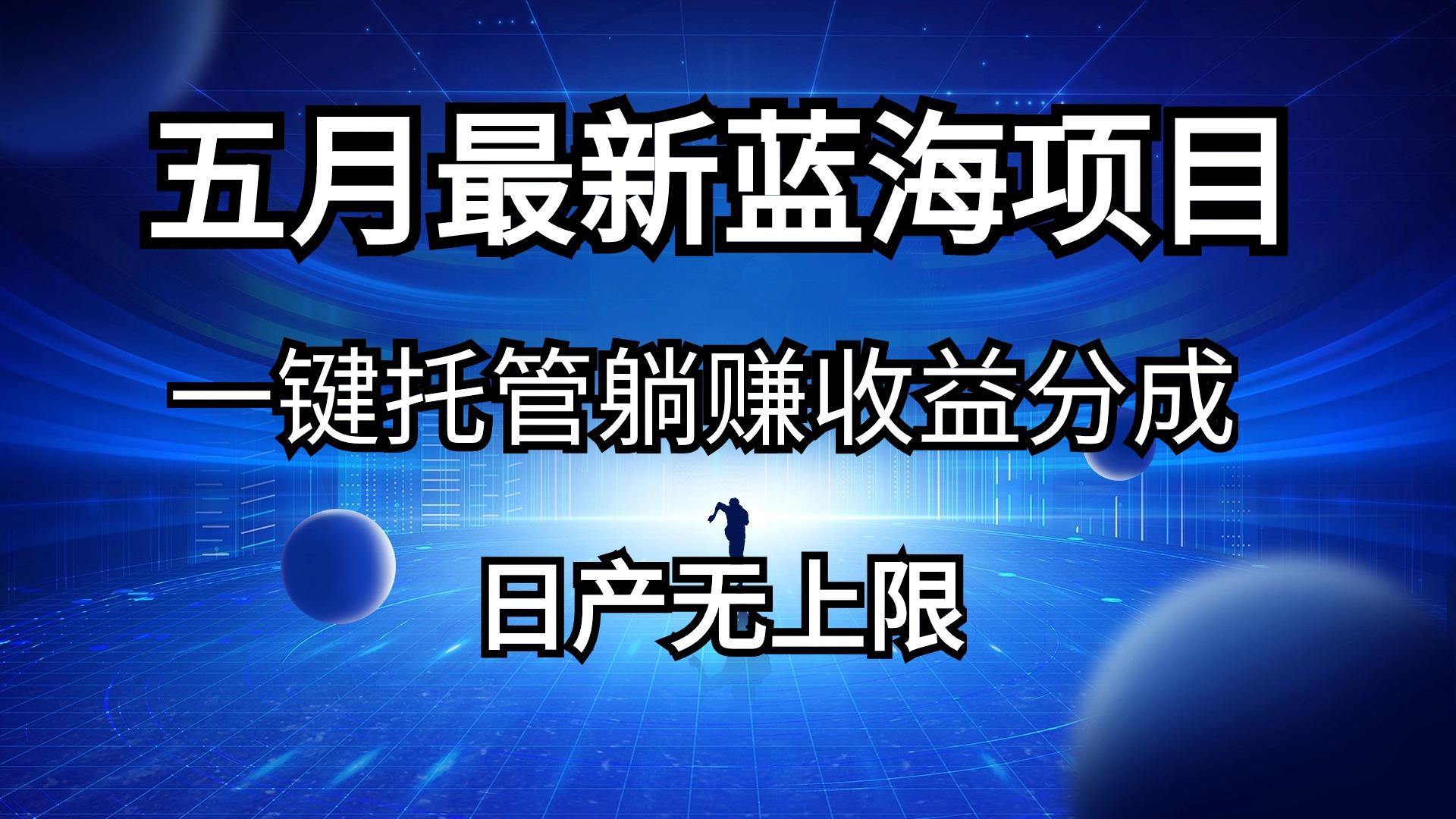 五月刚出最新蓝海项目一键托管 躺赚收益分成 日产无上限-源码天堂