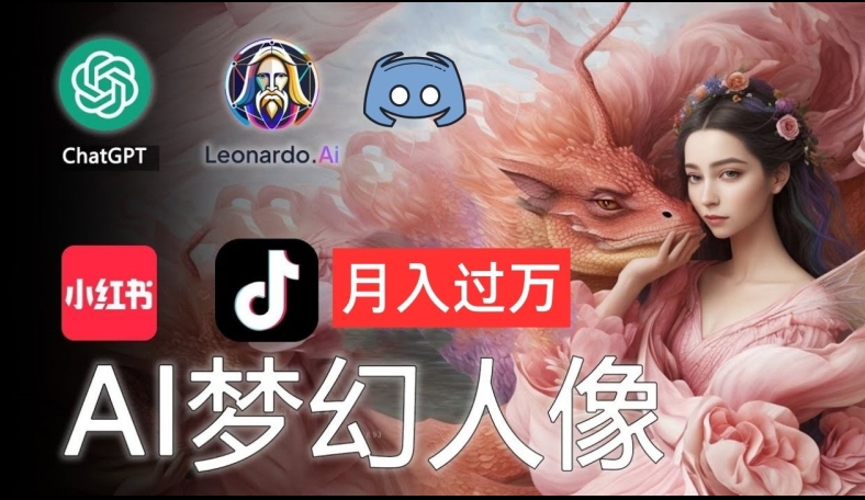 AI摄影梦幻人像：零基础也能月入过万的秘密【揭秘】-源码天堂