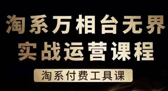 淘系万相台无界实战运营课，淘系付费工具课-源码天堂