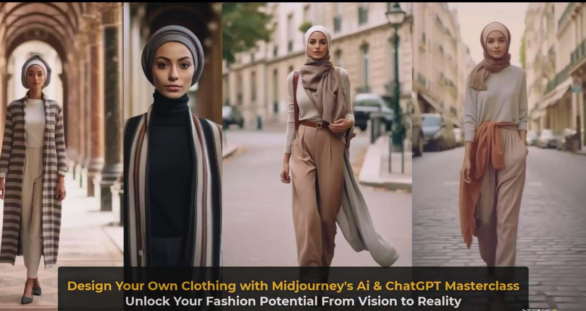 图片[10]-利用 Midjourneys Ai 人工智能设计自己的服装AI大师班-10节课-中英字幕-源码天堂