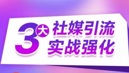 3大社媒引流实战强化，多渠道站外引流，高效精准获客，订单销售额翻倍增长-源码天堂
