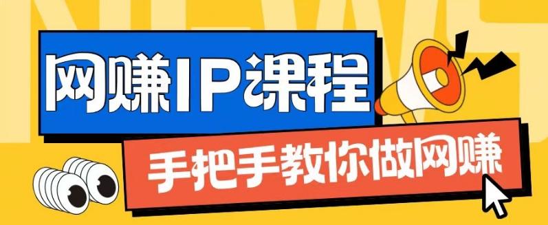 ip合伙人打造1.0，从0到1教你做网创，实现月入过万【揭秘】-源码天堂
