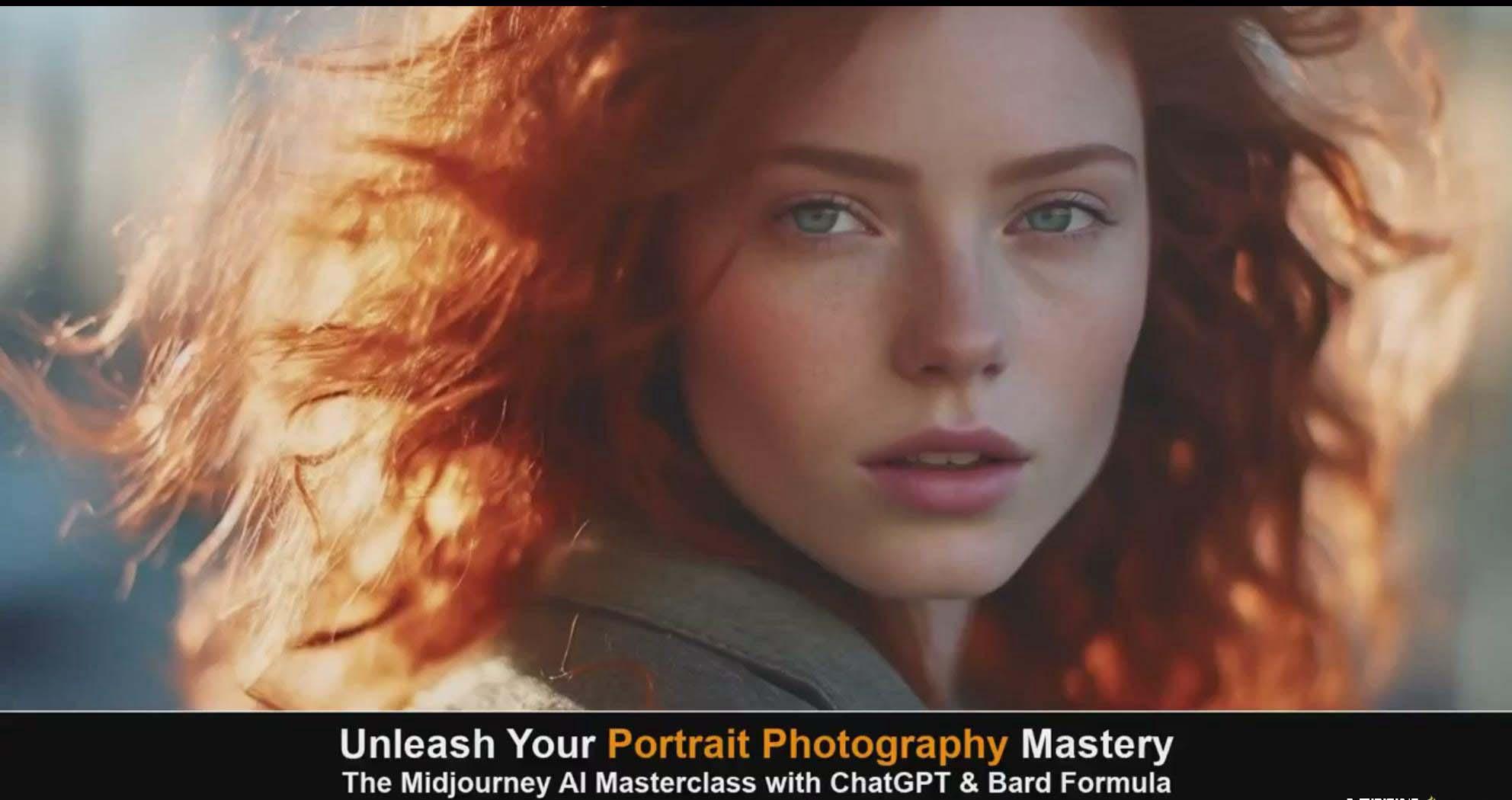 图片[2]-(9312期)Midjourney v5 ChatGPT 和 Bard AI人工智能人像摄影大师班-15节-中英字幕-源码天堂