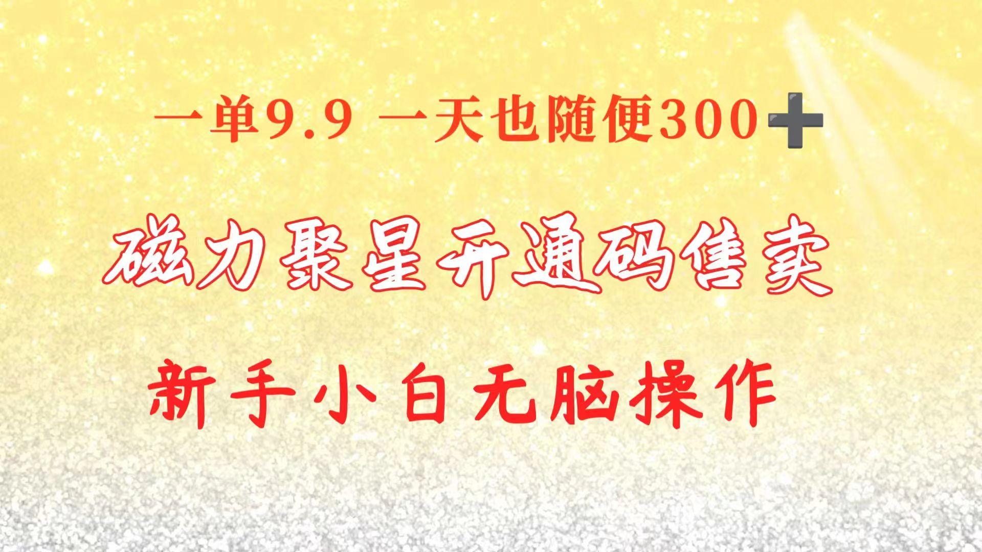 快手磁力聚星码信息差 售卖  一单卖9.9  一天也轻松300+ 新手小白无脑操作-源码天堂