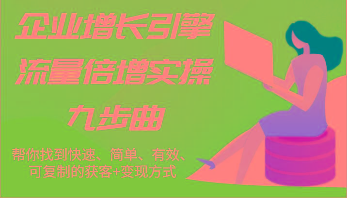 企业增长引擎流量倍增实操九步曲，帮你找到快速、简单、有效、可复制的获客+变现方式-源码天堂