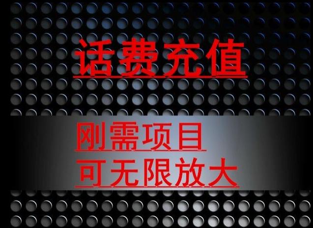 最新蓝海项目，刚需赛道，95折充话费月入5位数-源码天堂