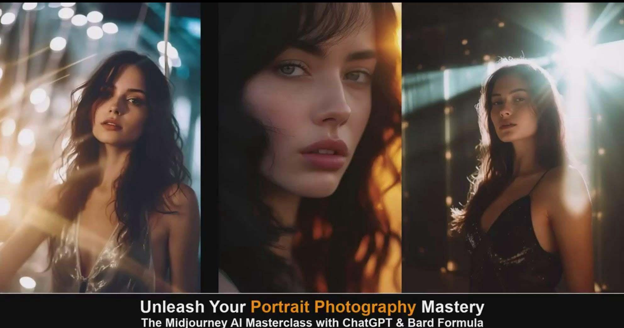 图片[6]-(9312期)Midjourney v5 ChatGPT 和 Bard AI人工智能人像摄影大师班-15节-中英字幕-源码天堂