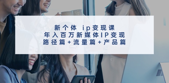 新个体ip变现课，年入百万新媒体IP变现，路径篇+流量篇+产品篇-源码天堂