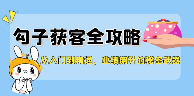 从入门到精通，勾子获客全攻略，业绩飙升的秘密武器-源码天堂