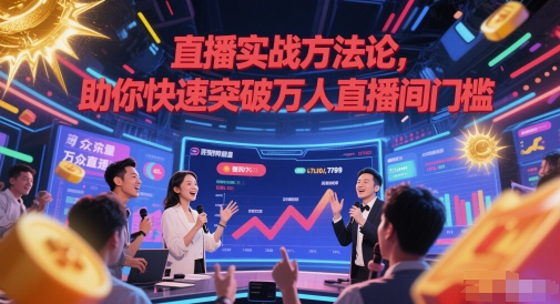 直播实战方法论，助你快速突破万人直播间门槛-源码天堂