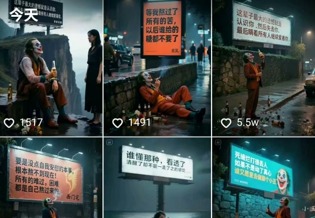 一条视频竟然15W赞！用AI制作小丑自嘲扎心文案视频，当下非常火爆的短视频流量神器-源码天堂