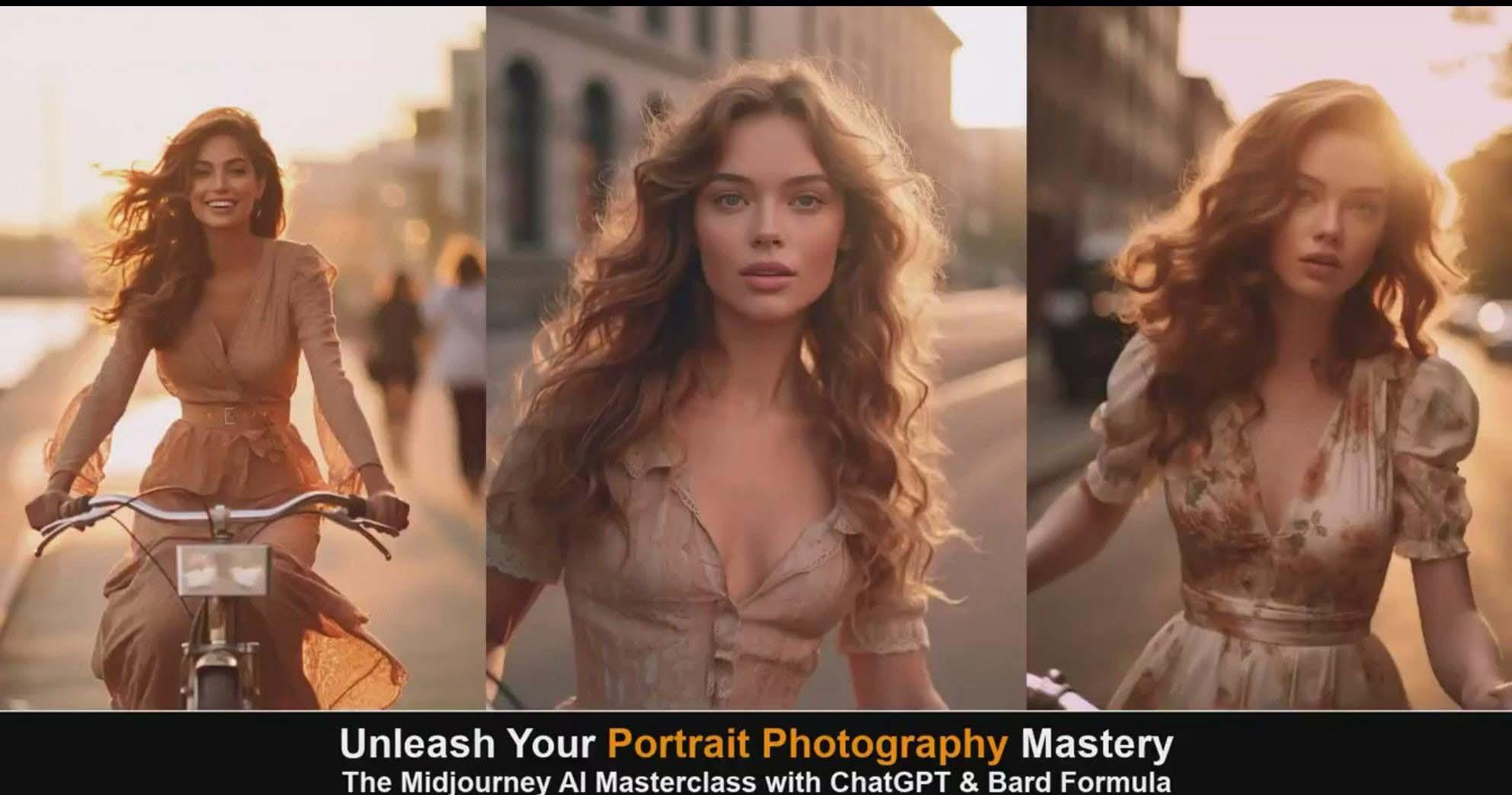 图片[4]-(9312期)Midjourney v5 ChatGPT 和 Bard AI人工智能人像摄影大师班-15节-中英字幕-源码天堂