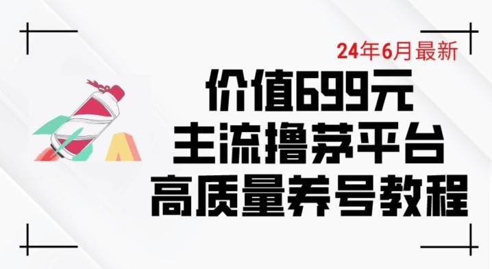 6月最新价值699的主流撸茅台平台精品养号下车攻略【揭秘】-源码天堂