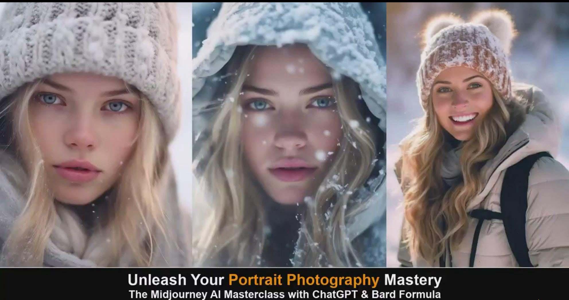 图片[5]-(9312期)Midjourney v5 ChatGPT 和 Bard AI人工智能人像摄影大师班-15节-中英字幕-源码天堂