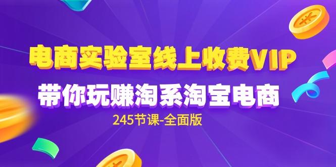 (9859期)电商-实验室 线上收费VIP，带你玩赚淘系淘宝电商(245节课-全面版)-源码天堂