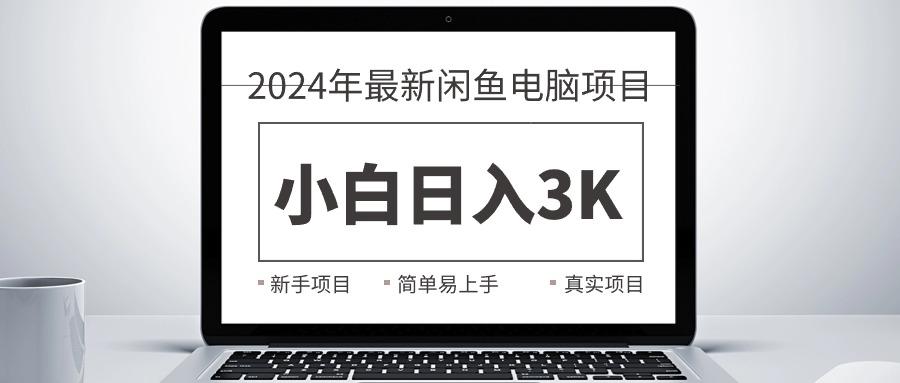2024最新闲鱼卖电脑项目，新手小白日入3K+，最真实的项目教学-源码天堂